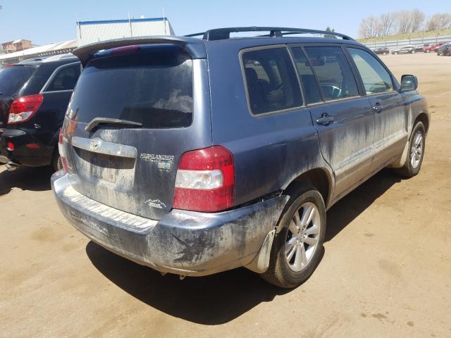 JTEEW21A160011360 - 2006 TOYOTA HIGHLANDER HYBRID  photo 4