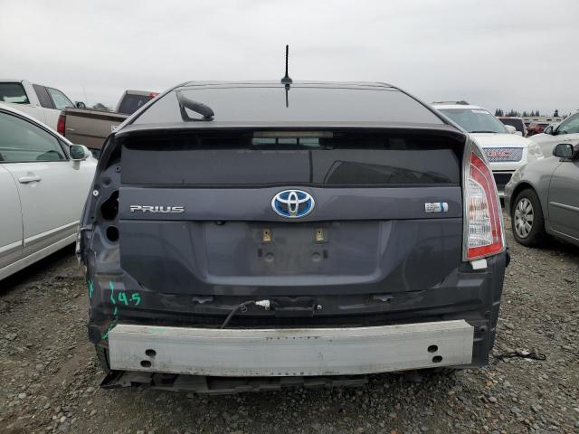 JTDKN3DU7C5526710 - 2012 TOYOTA PRIUS GRAY photo 6