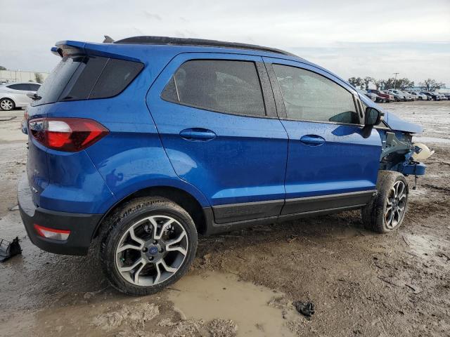 MAJ6S3JL2KC255285 - 2019 FORD ECOSPORT SES BLUE photo 3