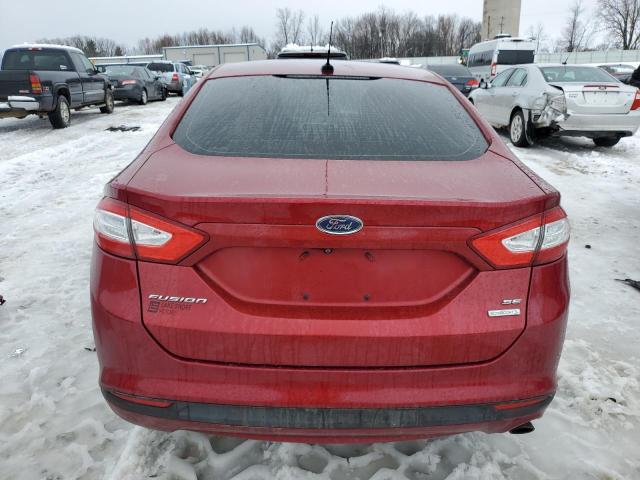 1FA6P0HD7G5114755 - 2016 FORD FUSION SE BURGUNDY photo 6