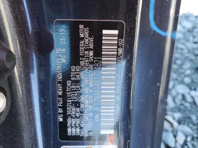 JF1ZNAA14D1724821 - 2013 TOYOTA SCION FR-S GRAY photo 12