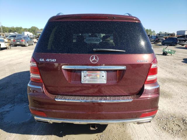 4JGBF7BE9AA582034 - 2010 MERCEDES-BENZ GL 450 4MATIC BURGUNDY photo 6