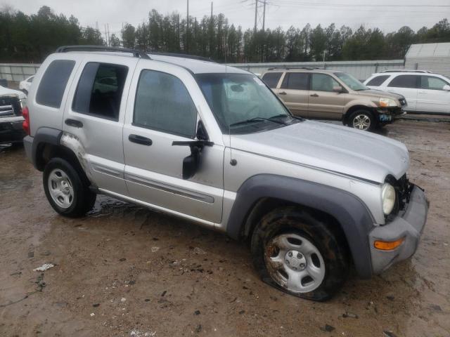 1J4GL48K03W528524 - 2003 JEEP LIBERTY SPORT SILVER photo 4