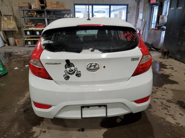 KMHCT5AE7FU198228 - 2015 HYUNDAI ACCENT GS WHITE photo 6