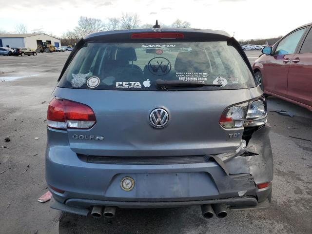 WVWDM7AJ8DW136353 - 2013 VOLKSWAGEN GOLF GRAY photo 6