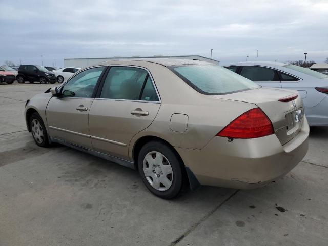 1HGCM56447A062953 - 2007 HONDA ACCORD LX TAN photo 2