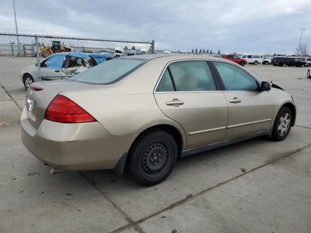 1HGCM56447A062953 - 2007 HONDA ACCORD LX TAN photo 3