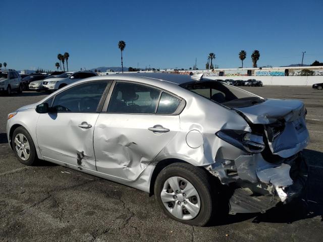 3KPFL4A75JE218223 - 2018 KIA FORTE LX SILVER photo 2