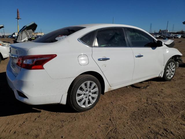 3N1AB7AP8HY376596 - 2017 NISSAN SENTRA S WHITE photo 3