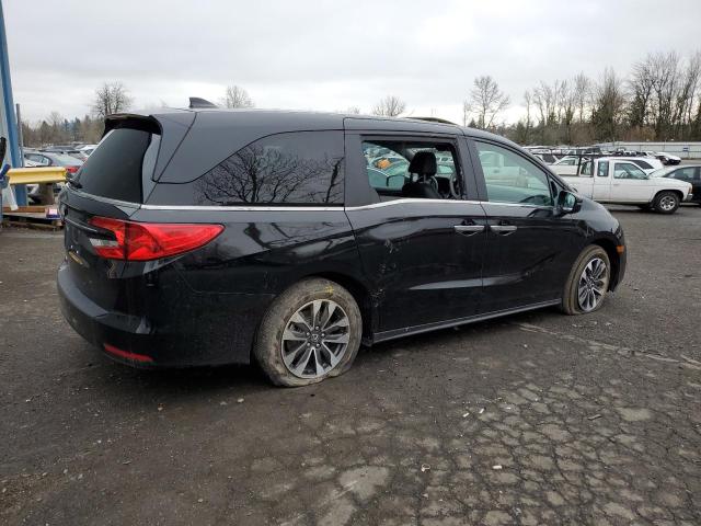 5FNRL6H73NB038172 - 2022 HONDA ODYSSEY EXL BLACK photo 3