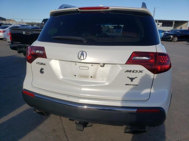 2HNYD2H25CH530404 - 2012 ACURA MDX WHITE photo 6