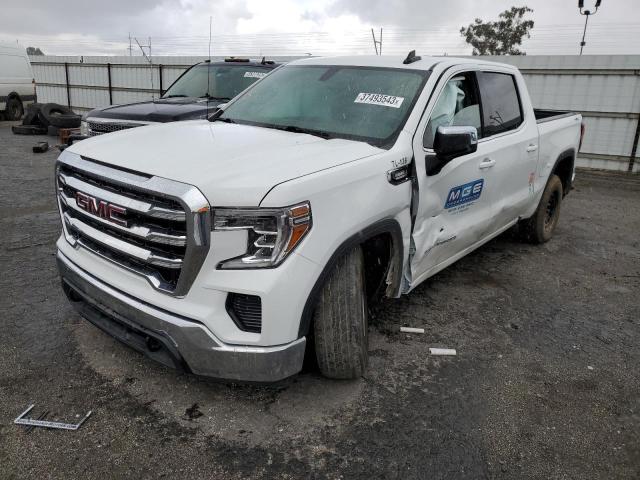 1GTU9BET5MZ217194 - 2021 GMC SIERRA K1500 SLE WHITE photo 2