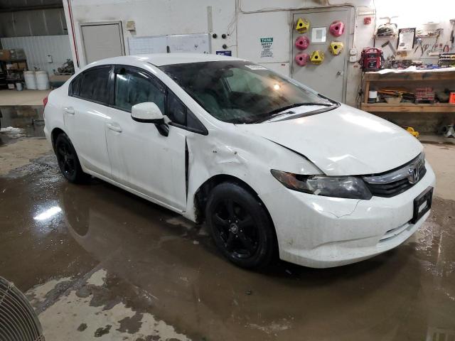 2HGFB2F58CH580652 - 2012 HONDA CIVIC LX WHITE photo 4