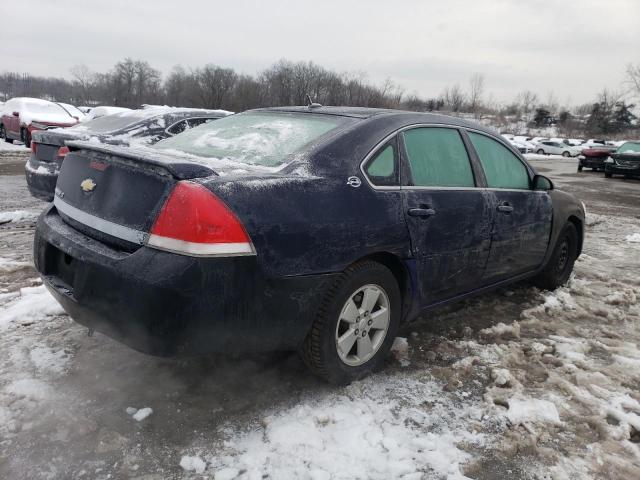 2G1WT58N789205016 - 2008 CHEVROLET IMPALA LT BLUE photo 3