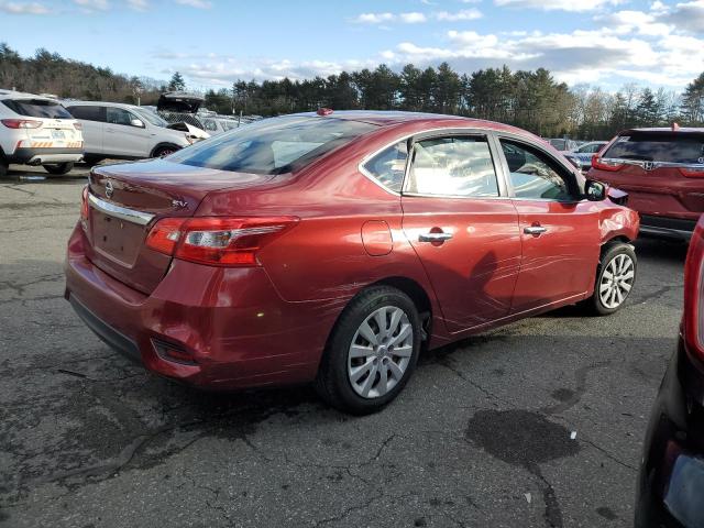 3N1AB7AP4HL643570 - 2017 NISSAN SENTRA S RED photo 3