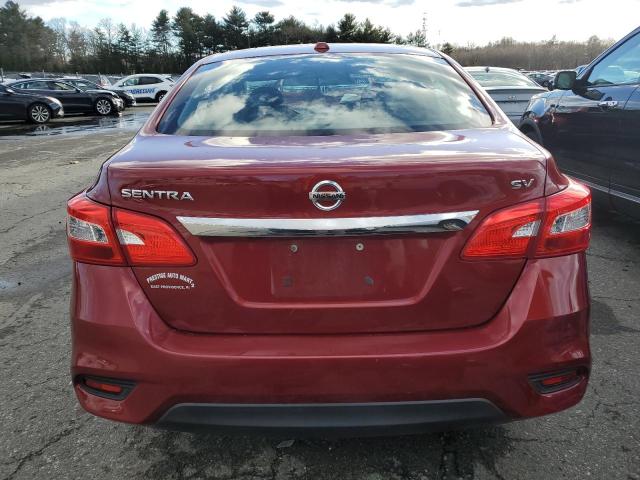 3N1AB7AP4HL643570 - 2017 NISSAN SENTRA S RED photo 6