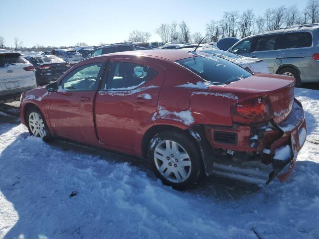 1C3CDZAG0EN184601 - 2014 DODGE AVENGER SE RED photo 2