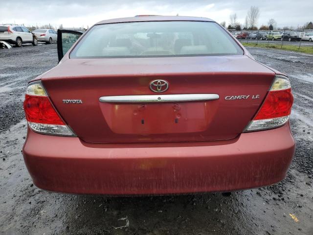 4T1BE32KX6U108164 - 2006 TOYOTA CAMRY LE RED photo 6