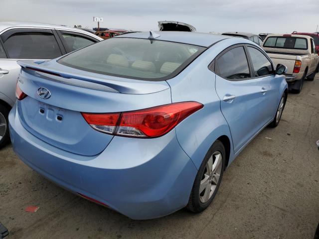 KMHDH4AE9DU728678 - 2013 HYUNDAI ELANTRA GLS BLUE photo 3