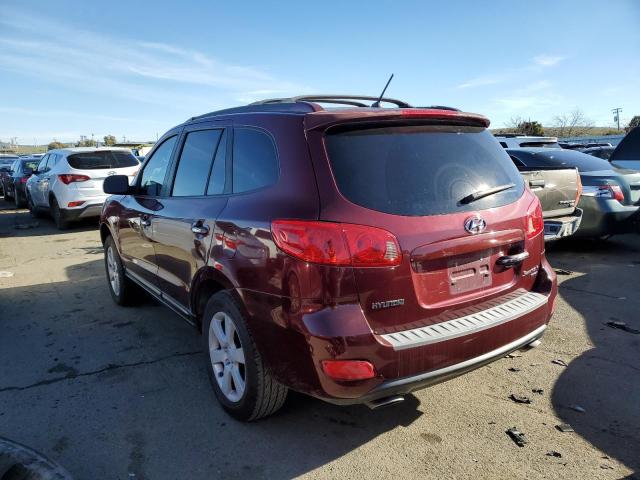 5NMSH13EX7H041356 - 2007 HYUNDAI SANTA FE SE BURGUNDY photo 2