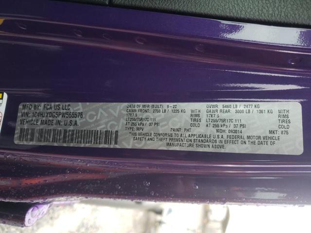 1C4HJXDG5PW565576 - 2023 JEEP WRANGLER SPORT PURPLE photo 13