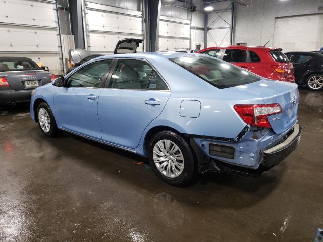 4T4BF1FK2CR201659 - 2012 TOYOTA CAMRY BASE BLUE photo 2