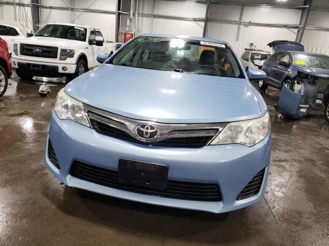 4T4BF1FK2CR201659 - 2012 TOYOTA CAMRY BASE BLUE photo 5