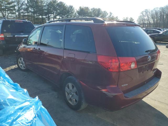 5TDZK23C69S263607 - 2009 TOYOTA SIENNA CE MAROON photo 2