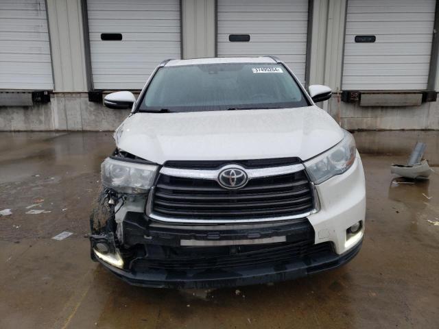 5TDDKRFH6ES050869 - 2014 TOYOTA HIGHLANDER LIMITED WHITE photo 5