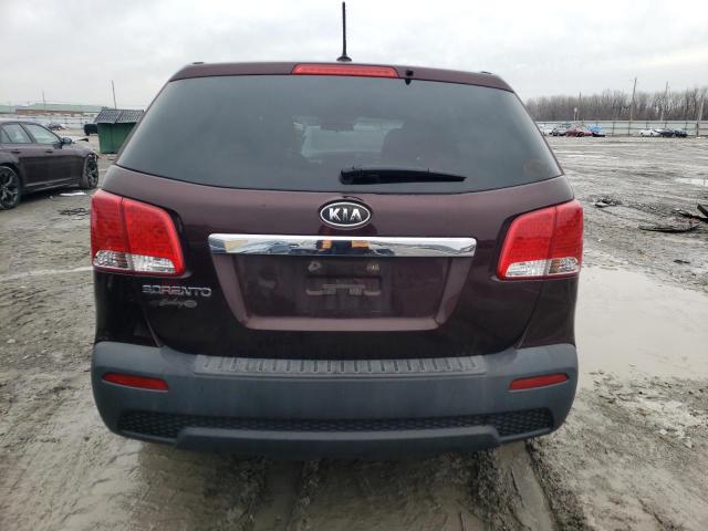 5XYKT3A17CG225992 - 2012 KIA SORENTO BASE PURPLE photo 6