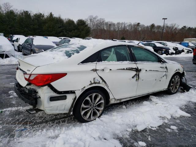 5NPEC4AB9EH823279 - 2014 HYUNDAI SONATA SE WHITE photo 3