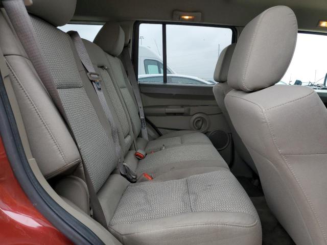 1J8HG48KX8C202939 - 2008 JEEP COMMANDER SPORT წითელი ფოტო 10
