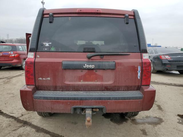 1J8HG48KX8C202939 - 2008 JEEP COMMANDER SPORT RED photo 6