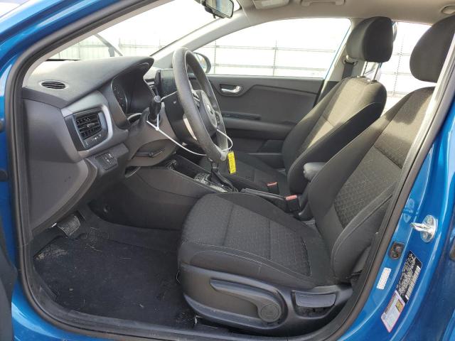 3KPA24AD4ME382375 - 2021 KIA RIO LX BLUE photo 7