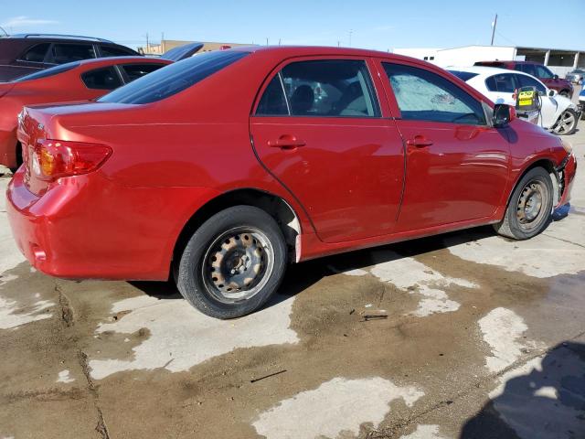 JTDBL40E999046163 - 2009 TOYOTA COROLLA BASE RED photo 3