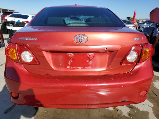 JTDBL40E999046163 - 2009 TOYOTA COROLLA BASE RED photo 6