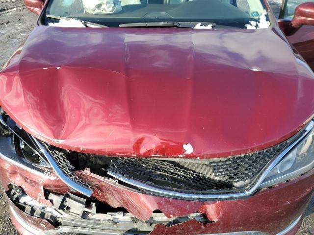 2C4RC1EGXHR579834 - 2017 CHRYSLER PACIFICA TOURING L PLUS RED photo 11