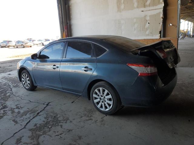 1N4AB7AP4EN850474 - 2014 NISSAN SENTRA S BLUE photo 2