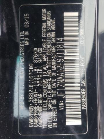 JF1ZNAA12F9711814 - 2015 TOYOTA SCION FR-S BLACK photo 12
