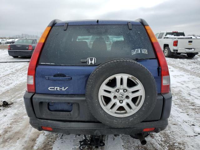 JHLRD78893C033180 - 2003 HONDA CR-V EX BLUE photo 6