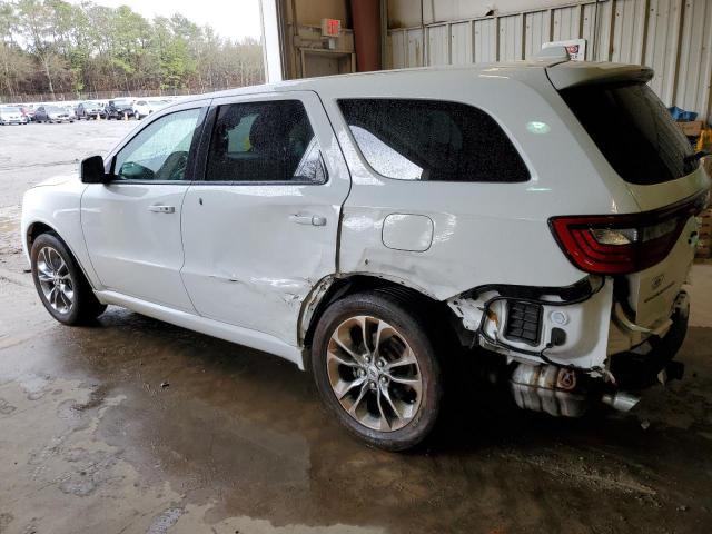 1C4RDHDG4KC824523 - 2019 DODGE DURANGO GT WHITE photo 2