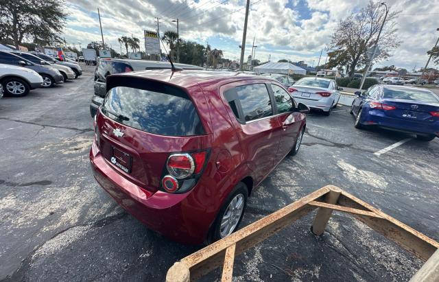 1G1JC6SH2C4172232 - 2012 CHEVROLET SONIC LT RED photo 4