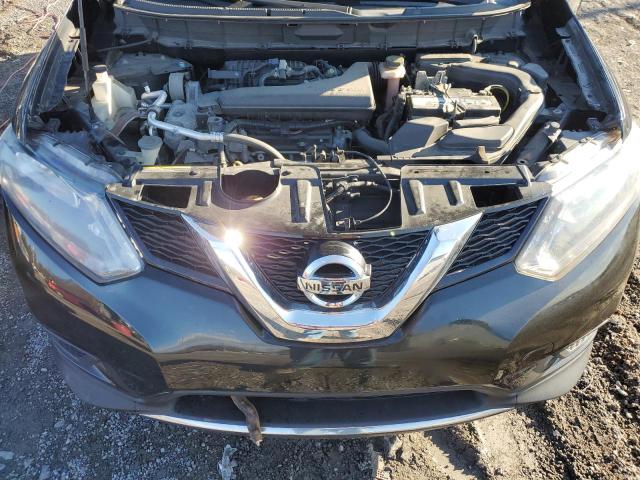 KNMAT2MV4GP665403 - 2016 NISSAN ROGUE S BLACK photo 12