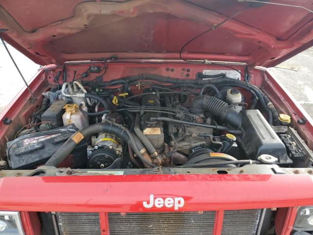 1J4FF58S9YL186427 - 2000 JEEP CHEROKEE CLASSIC RED photo 11