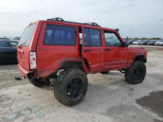 1J4FF58S9YL186427 - 2000 JEEP CHEROKEE CLASSIC RED photo 3