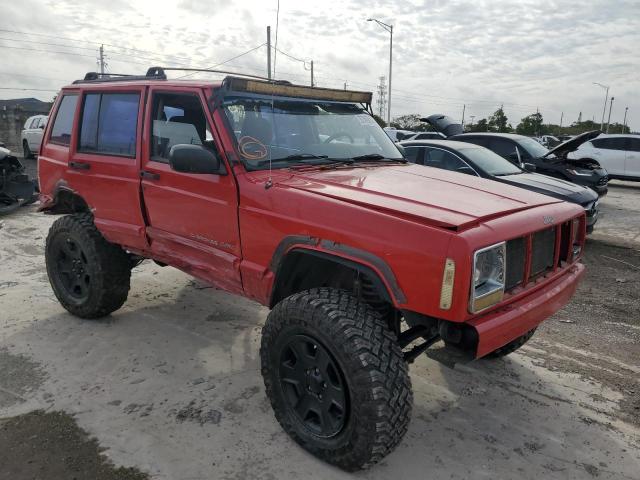 1J4FF58S9YL186427 - 2000 JEEP CHEROKEE CLASSIC RED photo 4