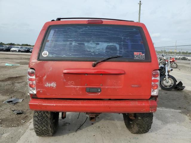 1J4FF58S9YL186427 - 2000 JEEP CHEROKEE CLASSIC RED photo 6