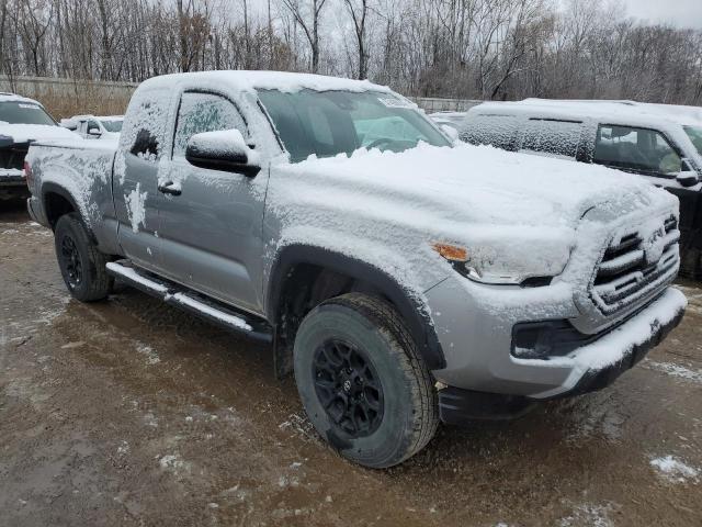 5TFSZ5AN9KX195371 - 2019 TOYOTA TACOMA ACCESS CAB SILVER photo 4