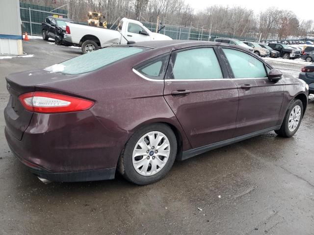 3FA6P0G73DR317128 - 2013 FORD FUSION S BURGUNDY photo 3