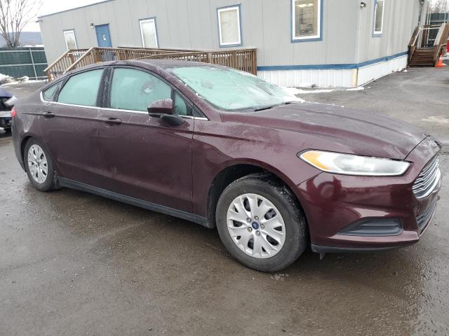 3FA6P0G73DR317128 - 2013 FORD FUSION S BURGUNDY photo 4